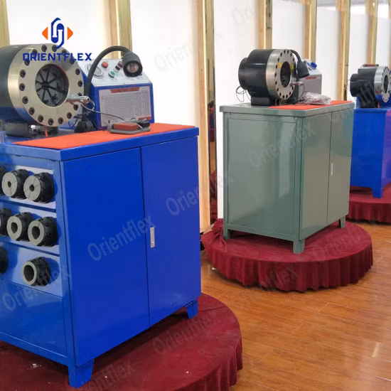 CE 12V Électrique Automatique Mobile Haute Pression Industrielle En Caoutchouc Hyd Tuyau Hydraulique Raccord De Tuyau Connecteur Presse Coupe Et Sertissage Outil De Sertissage Machine