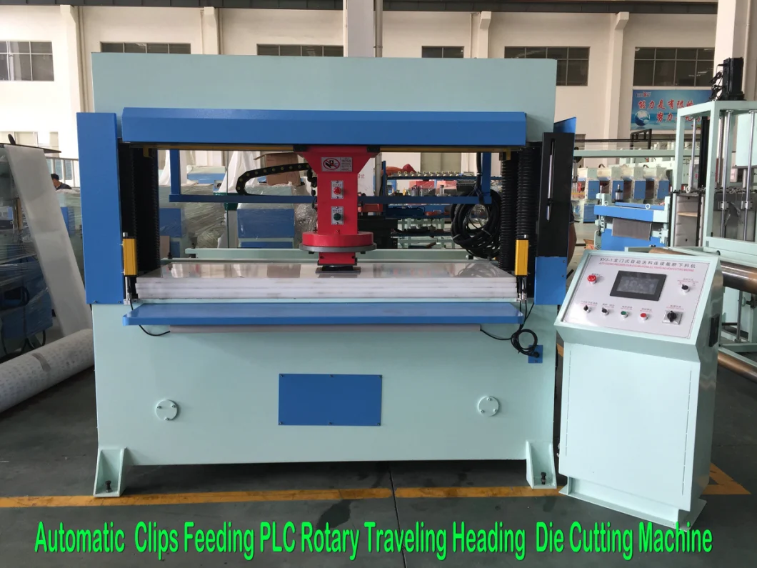 Automatic Rubber Feeding PLC Traveling Head Leather Cutting Machine