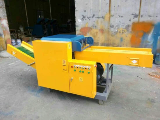 Machine de découpe de déchets de vêtement en fil de jute