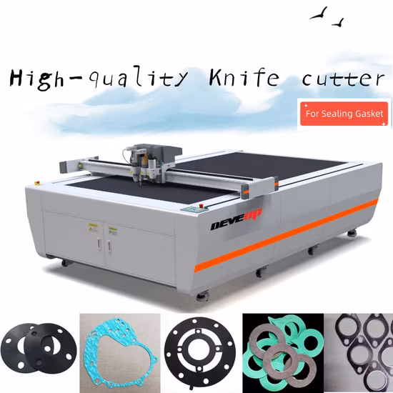 Joint automatique de coupeur de couteau de commande numérique par ordinateur faisant la machine de coupe pour l'étiquette d'autocollant de film plastique de PTFE d'anneau d'étanchéité de silicium de graphite sans amiante